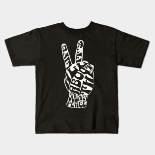 Van Life It's All About The Journey Peace Kids T-Shirt